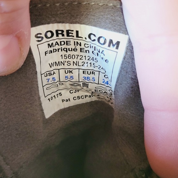 Sorel Toronto Lace Up Wedge Ankle Boots Booties Green Suede Leather Shoes 7.5‎ - Picture 8 of 8